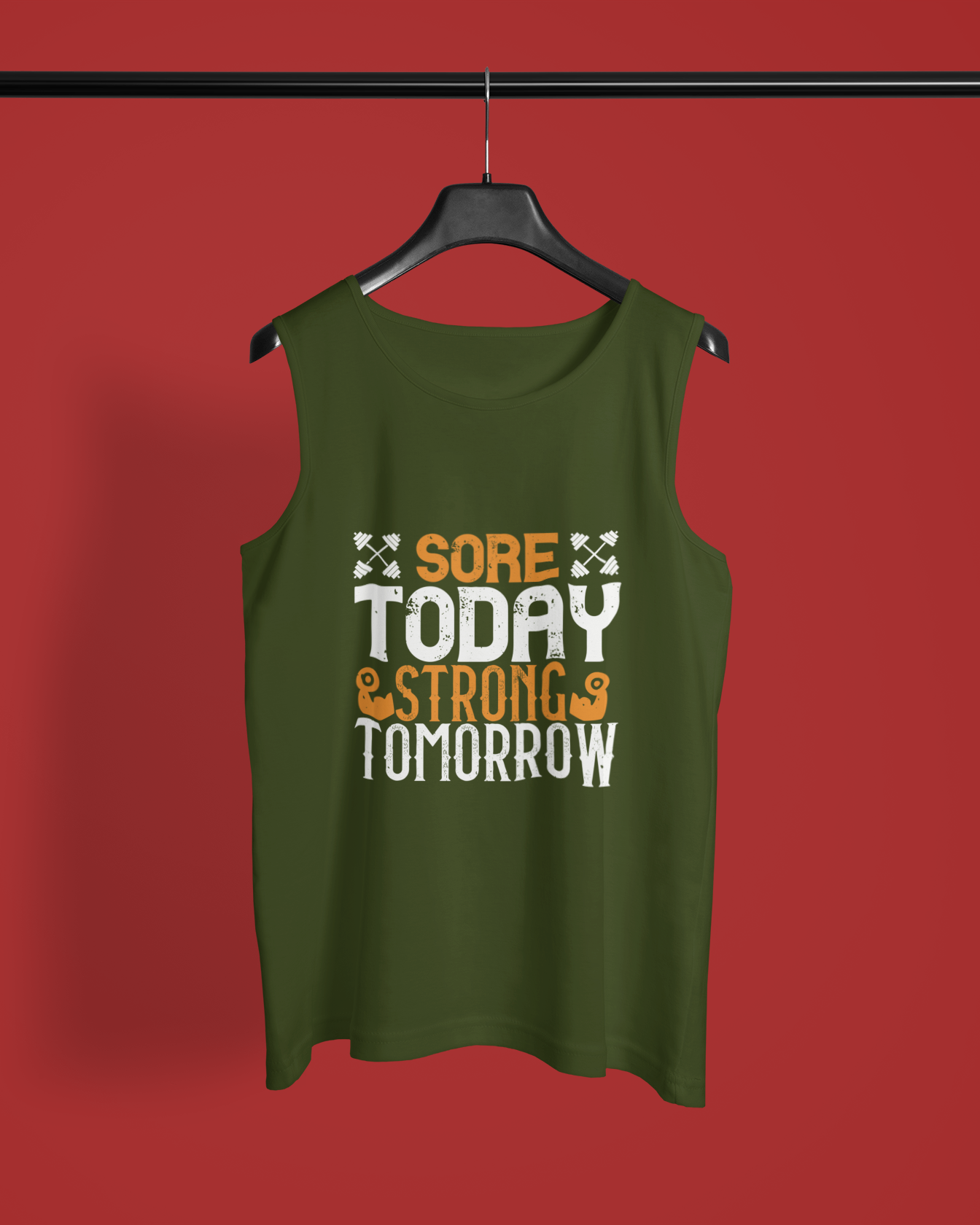 "Sore Today, Strong Tomorrow" - Men's Sleeveless T-Shirt