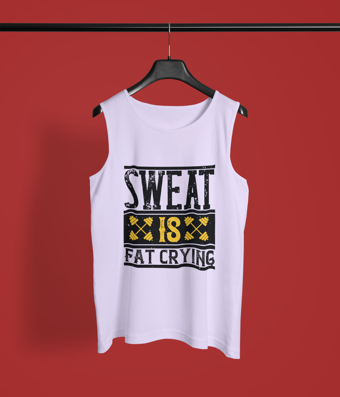 "Sweat Is Fat Crying" - Men's Sleeveless T-Shirt