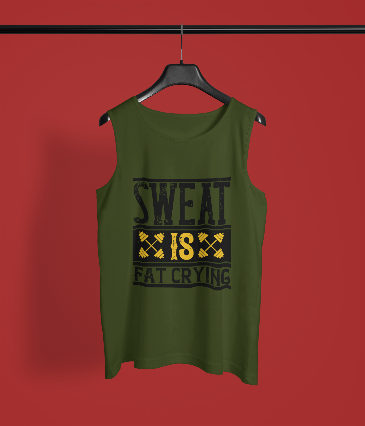 "Sweat Is Fat Crying" - Men's Sleeveless T-Shirt