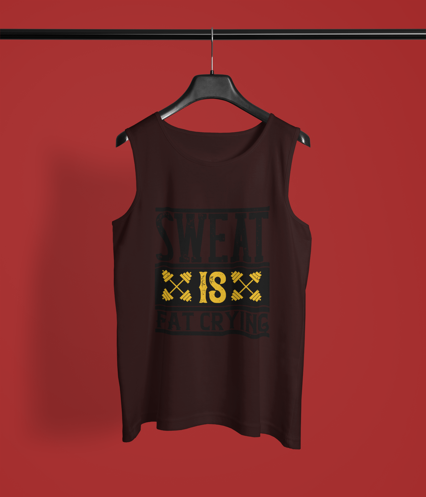 "Sweat Is Fat Crying" - Men's Sleeveless T-Shirt