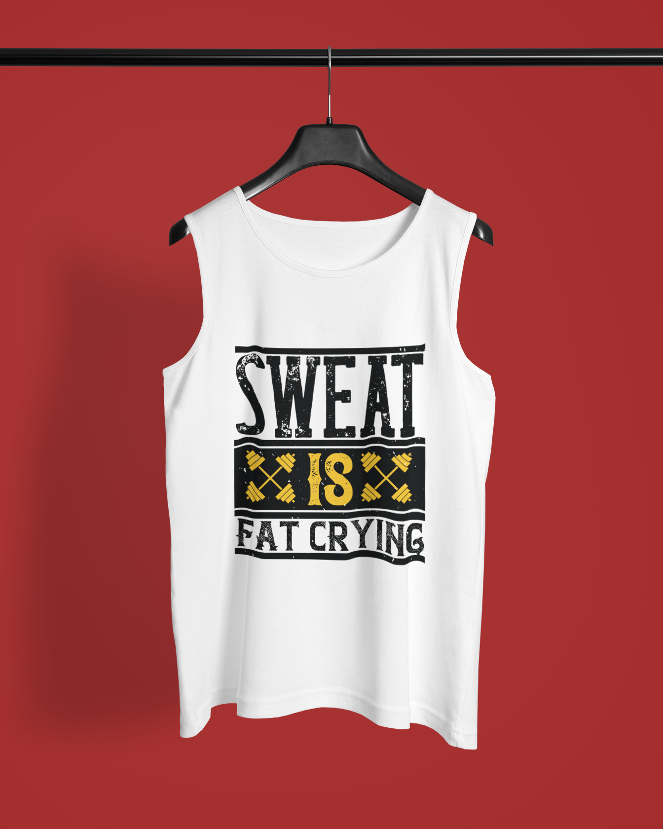 "Sweat Is Fat Crying" - Men's Sleeveless T-Shirt